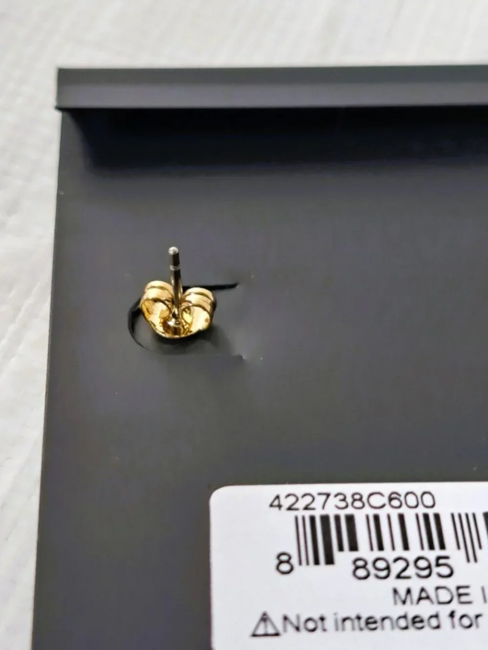 Coach Signature Red/Gold/Pearl Heart Drop Earrings NWT - Picture 8 of 9